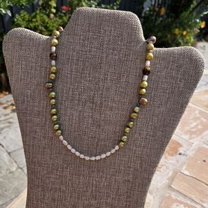 Pearls With Jade accents